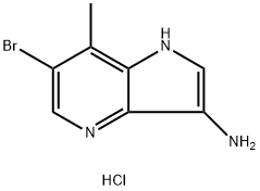 3-AMino-6-broMo-7-Methyl-4-azaindole hydrochloride 结构式