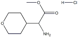 2-氨基-2-(四氢吡喃-4-基)乙酸甲酯盐酸盐 结构式
