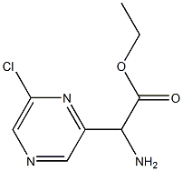 ethyl 2-aMino-2-(6-chloropyrazin-2-yl)acetate 结构式