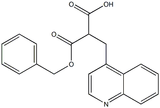 2-(苄氧基羰基)-3-(喹啉-4-基)丙酸 结构式