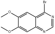 4-溴-6,7-二甲氧基喹唑啉 结构式
