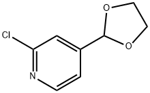 2-氯-4-(1,3-二氧戊环-2-基)吡啶 结构式