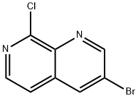 3-溴-8-氯-1,7-萘啶 结构式