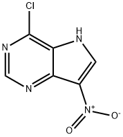 4-氯-7-硝基-5H-吡咯并[3,2-D]嘧啶 结构式