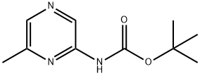 (6-Methylpyrazin-2-yl)carbaMic acid tert-butyl ester 结构式