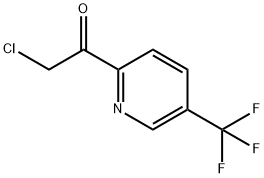 2-chloro-1-(5-(trifluoromethyl)pyridin-2-yl)ethanone 结构式