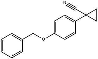 1-(4-Benzyloxy-phenyl)-cyclopropane carbonitrile 结构式