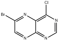 6-溴-4-氯蝶啶 结构式