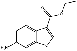 6-氨基苯并呋喃-3-甲酸乙酯 结构式