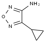 4-cyclopropyl-1,2,5-oxadiazol-3-amine 结构式