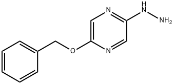 2-(苄氧基)-5-肼基吡嗪 结构式