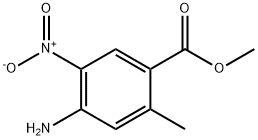 4-氨基-2-甲基-5-硝基苯甲酸甲酯 结构式