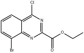 8-溴-4-氯喹唑啉-2-甲酸乙酯 结构式