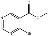 4-溴嘧啶-5-甲酸甲酯 结构式