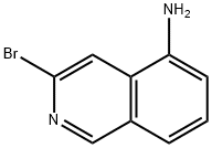3-溴异喹啉-5-胺 结构式
