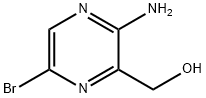 (3-氨基-6-溴吡嗪-2-基)甲醇 结构式