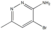 4-溴-6-甲基哒嗪-3-胺 结构式