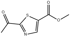 2-乙酰基噻唑-5-羧酸甲酯 结构式