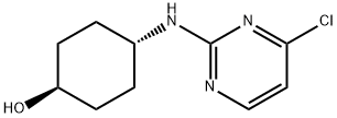 trans-4-((4-ChloropyriMidin-2-yl)aMino)cyclohexanol 结构式