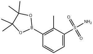 2-甲基-3-硼酸嚬哪醇酯苯磺酰胺 结构式