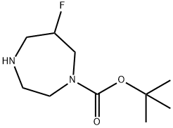 6-氟-1,4-二氮杂-1-羧酸叔丁基酯 结构式