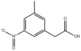 2-(3-甲基-5-硝基苯基)乙酸 结构式