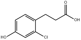 3-(2-氯-4-羟基苯基)丙酸 结构式