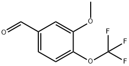 3-甲氧基-4-(三氟甲氧基)苯甲醛 结构式