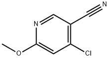 4-氯-6-甲氧基烟腈 结构式