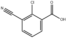 2-氯-3-氰基苯甲酸 结构式