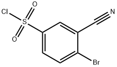 4-溴-3-氰基苯-1-磺酰氯 结构式