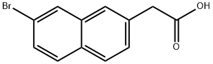 2-(7-溴萘-2-基)乙酸 结构式