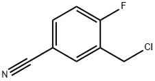 3-(氯甲基)-4-氟苯甲腈 结构式