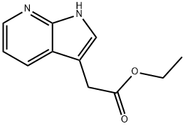 (1H-pyrrolo[2,3-b]pyridin-3-yl)-acetic acid ethyl ester 结构式