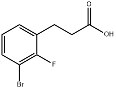 3-(3-溴-2-氟苯基)丙酸 结构式