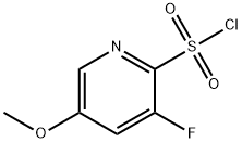 3-氟-5-甲氧基吡啶-2-磺酰氯 结构式