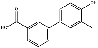 4-(3-Carboxyphenyl)-2-Methylphenol 结构式