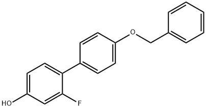 4-(4-Benzyloxyphenyl)-3-fluorophenol 结构式