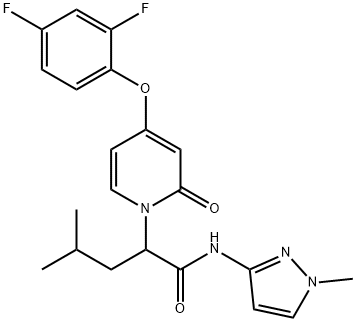 2-(4-(2,4-difluorophenoxy)-2-oxopyridin-1(2H)-yl)-4-Methyl-N-(1-Methyl-1H-pyrazol-3-yl)pentanaMide