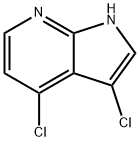 3,4-二氯-1H-吡咯并[2,3-B]吡啶 结构式