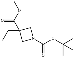 Methyl 1-Boc-3-ethylazetidine-3-carboxylate 结构式