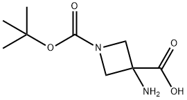1-BOC-3-氨基-3-吖啶甲酸 结构式
