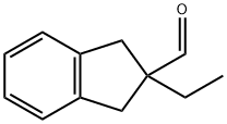 2-乙基-2,3-二氢茚-2-甲醛 结构式