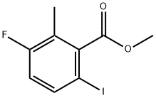 3-氟-6-碘-2-甲基苯甲酸甲酯 结构式