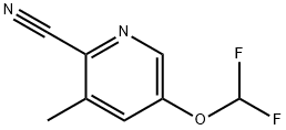 5-(difluoroMethoxy)-3-Methylpicolinonitrile 结构式