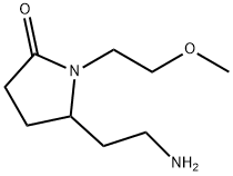 5-(2-Amino-ethyl)-1-(2-methoxy-ethyl)-pyrrolidin-2-one 结构式