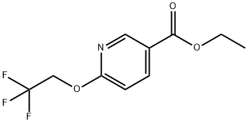 6-(2,2,2-三氟乙氧基)烟酸乙酯 结构式