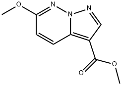 6-METHOXY-PYRAZOLO[1,5-B]PYRIDAZINE-3-CARBOXYLIC ACID METHYL ESTER 结构式