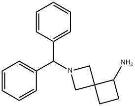 2-二苯甲基-2-氮杂螺[3.3]庚-5-胺 结构式
