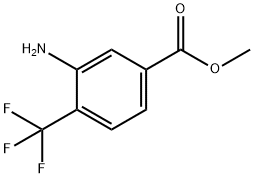 3-氨基-4-三氟甲基苯甲酸甲酯 结构式